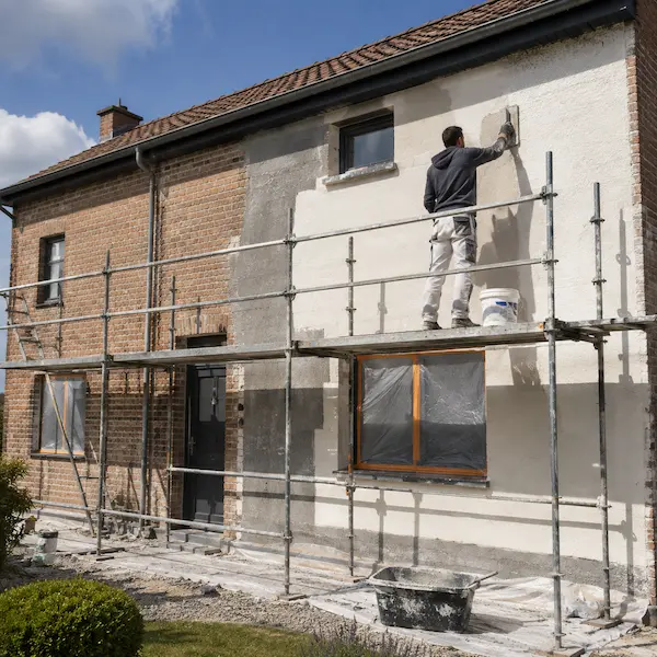 Rénovation de la façade d’une maison en brique dans le Nord de la France