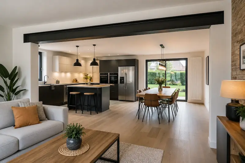 créer une belle pièce de vie supplémentaire pour gagner de l'espace dans la maison