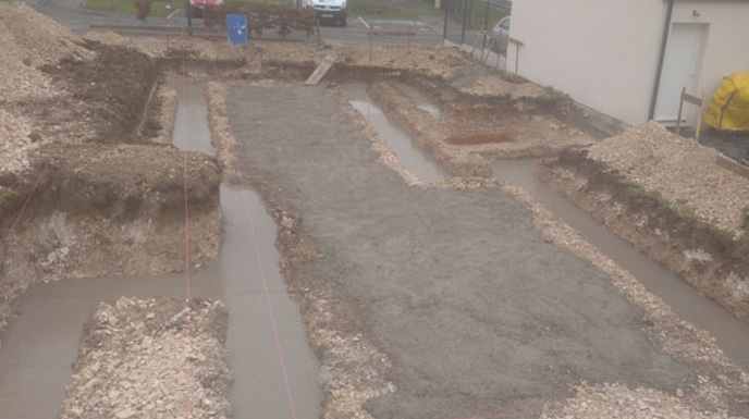 Pose de dalle de béton à Hazebrouck