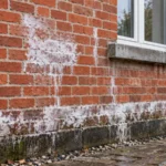 Injection de résine hydrophobe dans un mur en briques pour traiter les remontées capillaires